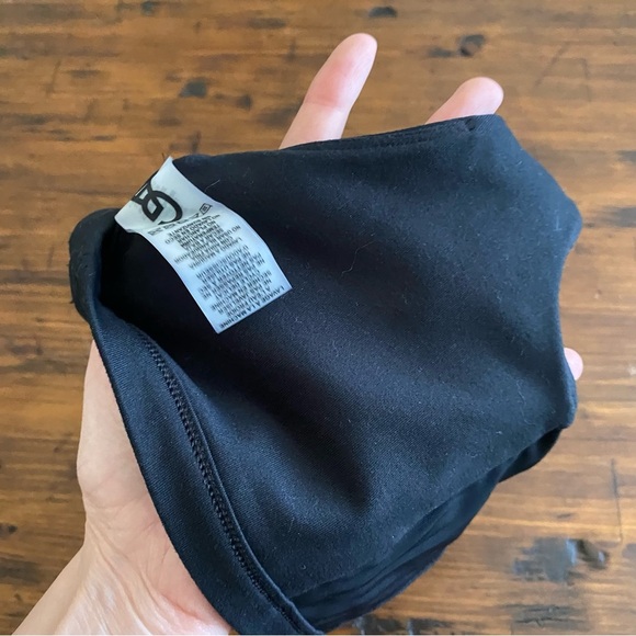 Good American Shirred Sports Bra Black Size 0 XS Stretch Compression Women’s - Picture 7 of 10